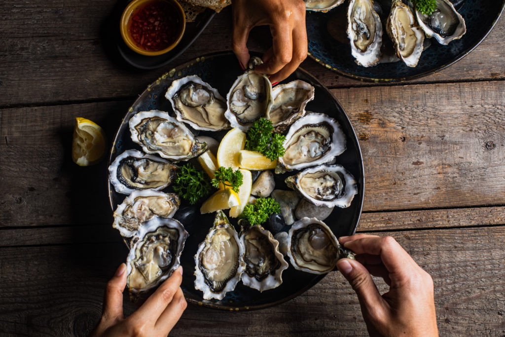 French oysters at Scarlett Bangkok