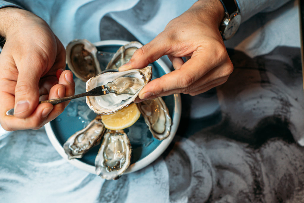 French oysters at Ginett Singapore